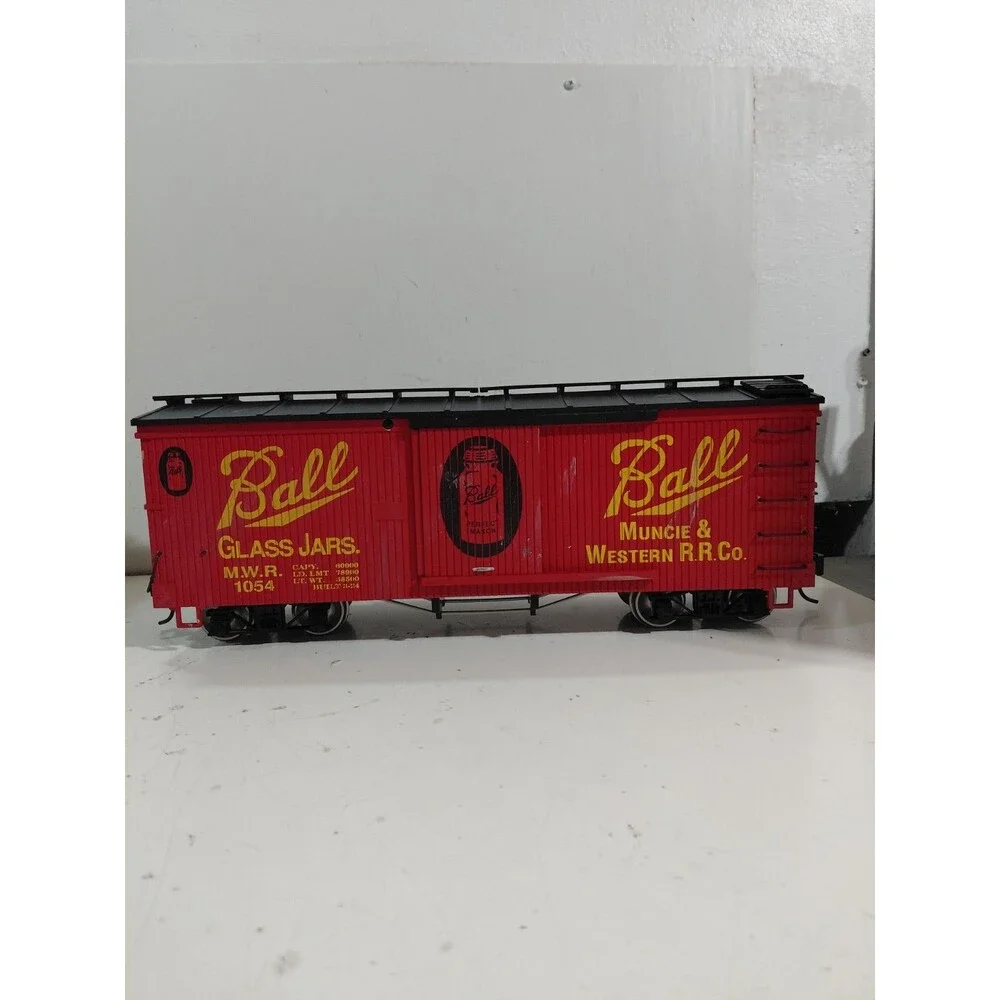 USA Trains 1054 G Gauge Model Railroad Muncie & Western Ball Jars Boxcar